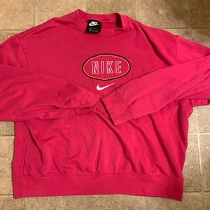 Vintage Pink Burst Nike Crewneck